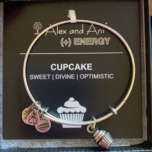 Alex and Ani silver cupcake bracelet - NWT